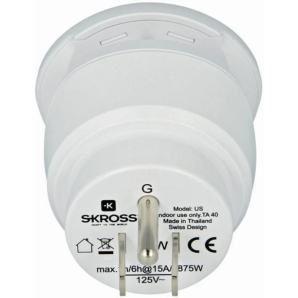 SKROSS Combo Outlet Adapter World to USA 6 SKROSS Combo Outlet Adapter World to USA - Image 4